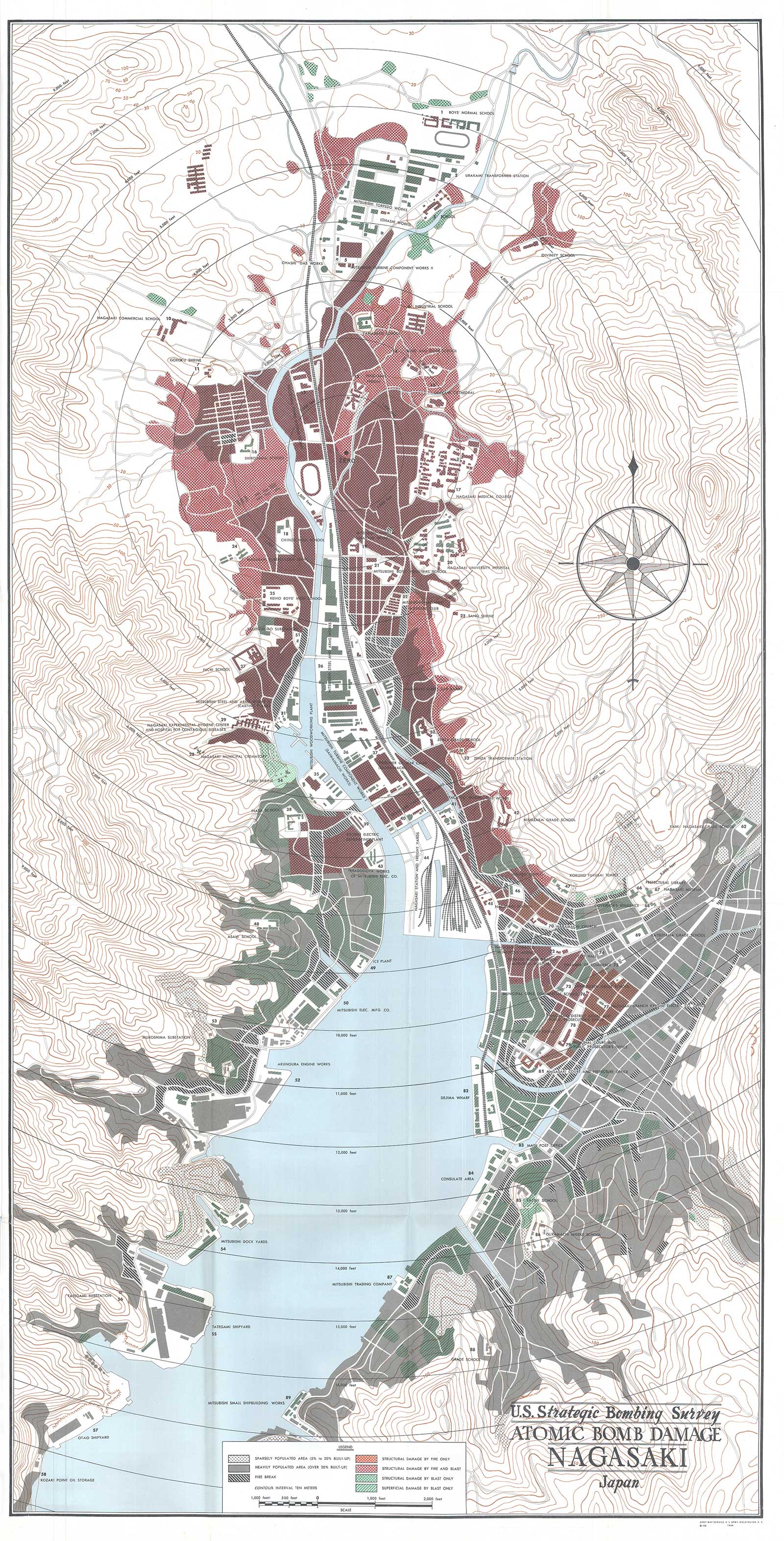 Nagasaki Damage Map