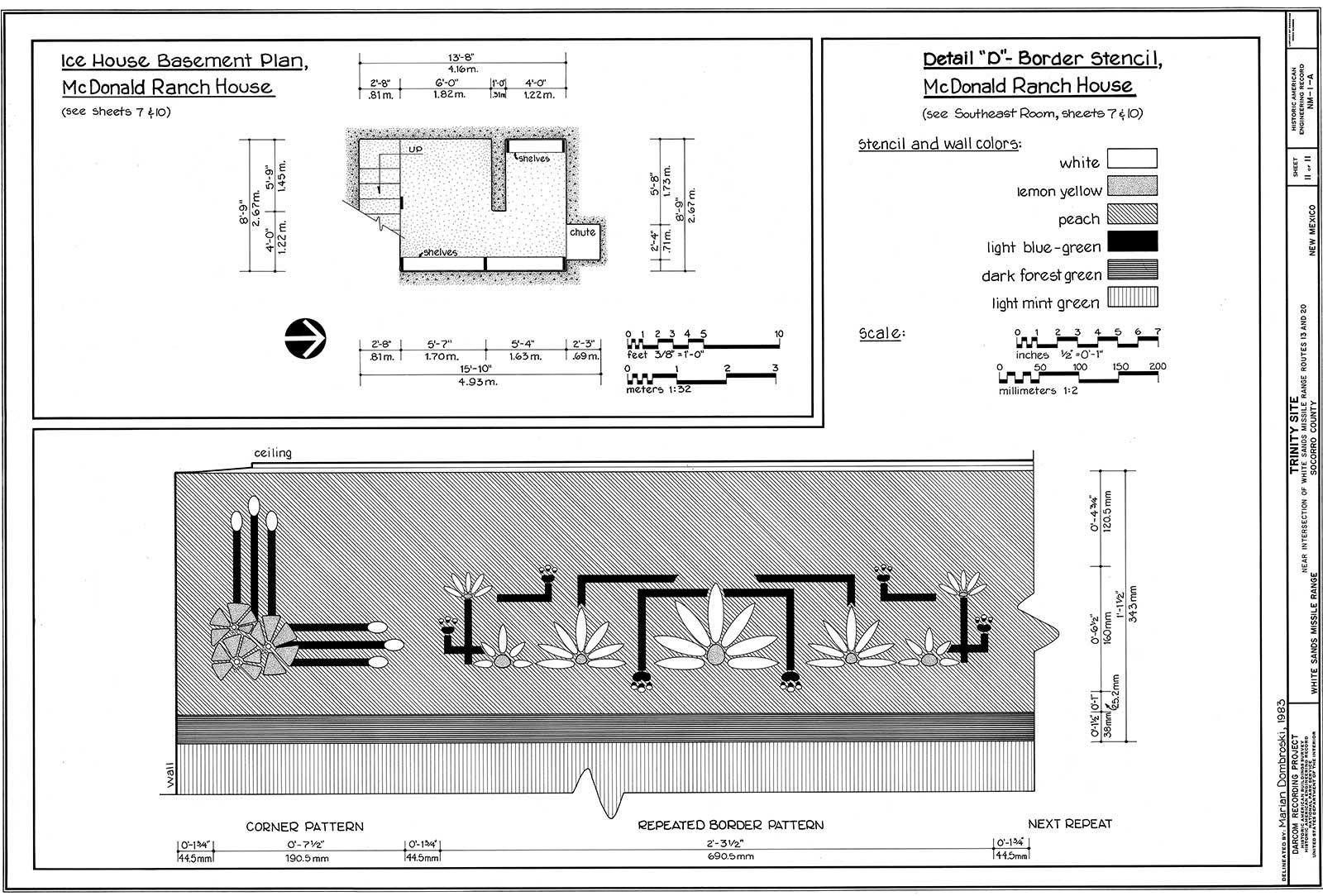 McDonald Ranch Basement & Stencil Pattern