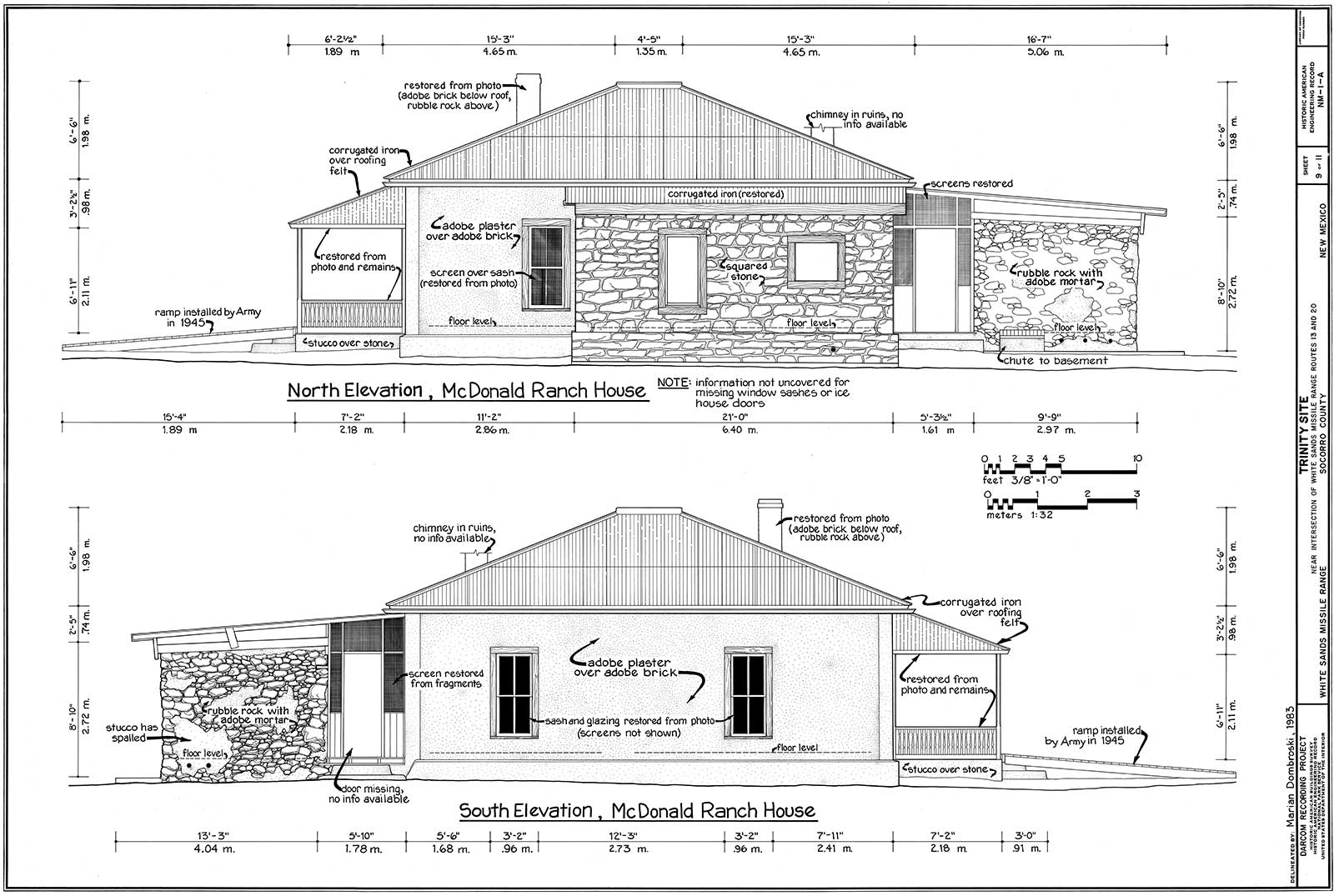 McDonald Ranch Elevations North & South