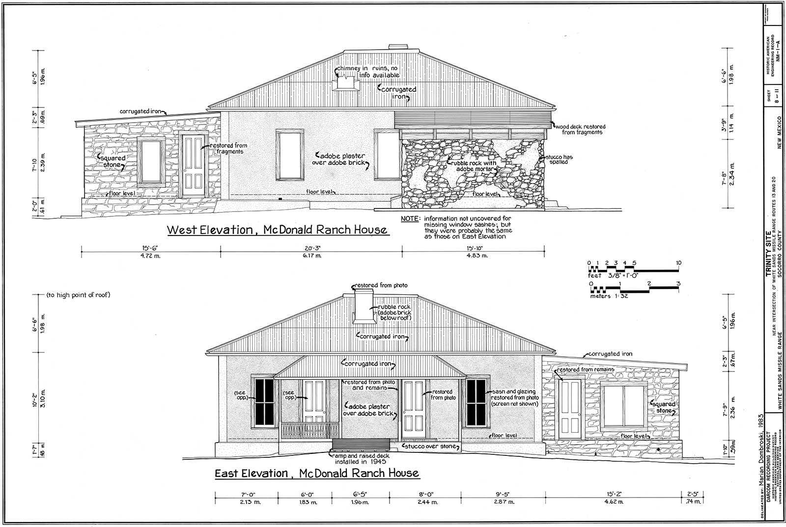 McDonald Ranch Elevations West & East